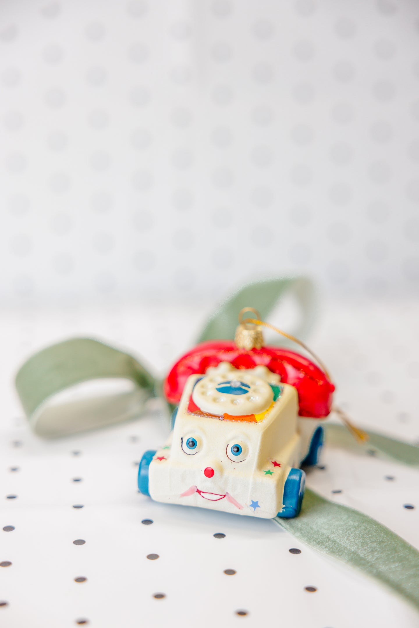 Vintage Toy Phone Ornament
